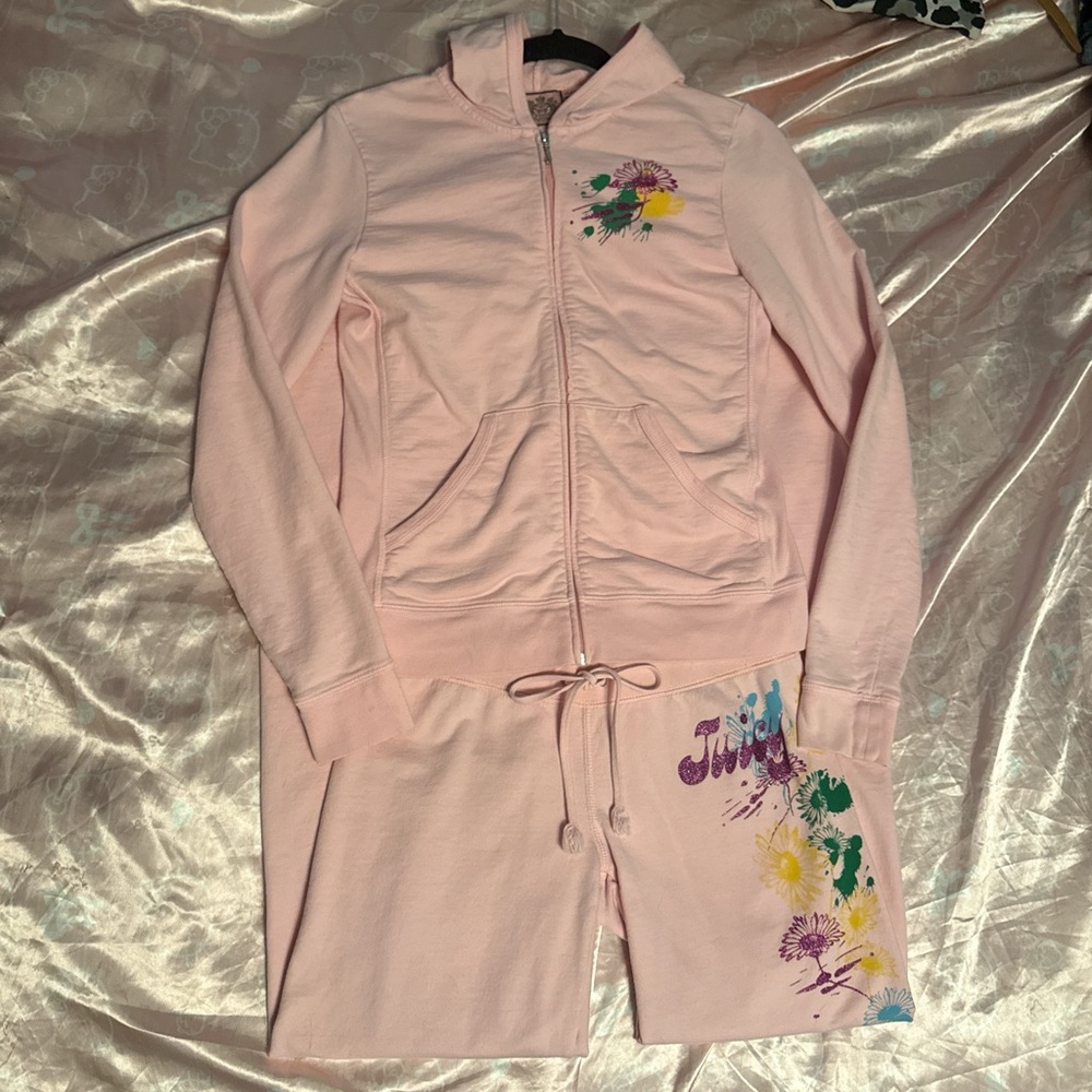 Rare baby pink cloth tracksuit